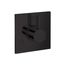 Ecostat Diverter Trim Square Trio/Quattro (Matte Black), 04880670