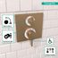 Ecostat Thermostatic Trim with Volume Control (Brushed Bronze), 15712141