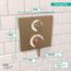 Ecostat Thermostatic Trim with Volume Control (Brushed Bronze), 15712141