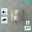 Ecostat Square Thermostatic Trim with Volume Control (Brushed Nickel), 15712821