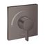 Ecostat Square Pressure Balance Trim (Brushed Black Chrome), 15724341