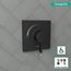 Ecostat Square Pressure Balance Trim (Matte Black), 15724671