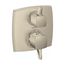 Ecostat Classic Thermostatic Trim with Volume Control and Diverter, Square (Brushed Nickel), 15728821