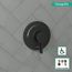 Ecostat S Pressure Balance Trim (Matte Black), 15739671
