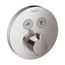 ShowerSelect S Thermostatic Trim for 2 Functions, Round (Chrome), 15743001