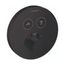 ShowerSelect S Thermostatic Trim for 2 Functions, Round (Matte Black), 15743671