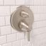 Ecostat Classic Thermostatic Trim with Volume Control and Diverter, Round (Brushed Nickel), 15753821