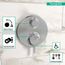 Ecostat S Thermostatic Trim with Volume Control and Diverter (Chrome), 15758001