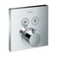 ShowerSelect Thermostatic Trim for 2 Functions, Square (Chrome), 15763001