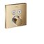 ShowerSelect Thermostatic Trim for 2 Functions, Square (Brushed Bronze), 15763141