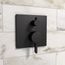Ecostat Pressure Balance Trim Square with Diverter (Matte Black), 15862671
