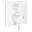Ecostat Pressure Balance Trim Square with Diverter (Matte White), 15862701