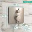 Ecostat Pressure Balance Trim Square with Diverter (Brushed Nickel), 15862821