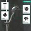 Raindance Select S Handshower 120 3-Jet PowderRain, 1.75 GPM (Chrome), 26036001