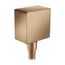 FixFit Wall Outlet Square with Check Valves (Brushed Bronze), 26455141