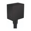 FixFit Wall Outlet Square with Check Valves (Matte Black), 26455671