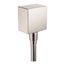 FixFit Wall Outlet Square with Check Valves (Brushed Nickel), 26455821