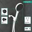Rainfinity Handshower 130 3-Jet, 2.5 GPM (Matte White), 26864701