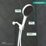Rainfinity Handshower 130 3-Jet, 2.5 GPM (Matte White), 26864701