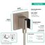 FixFit E Wall Outlet with Handshower Holder (Brushed Nickel), 26889821