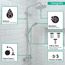 Croma Showerpipe 220 1-Jet, 2.5 GPM (Chrome), 27185001