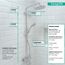 Croma Showerpipe 220 1-Jet, 2.5 GPM (Chrome), 27185001