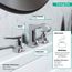Metris C Widespread Bathroom Faucet 100 with Pop-Up Drain, 1.2 GPM (Chrome), 31073001