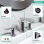 Metris Widespread Bathroom Faucet 100 with Pop-Up Drain, 1.2 GPM (Chrome), 31083001