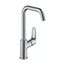 Focus Single-Hole Bathroom Faucet 240 with Swivel Spout and Pop-Up Drain, 1.2 GPM (Chrome), 31609001