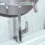 Focus Single-Hole Bathroom Faucet 240 with Swivel Spout and Pop-Up Drain, 1.2 GPM (Chrome), 31609001