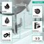 Focus Single-Hole Bathroom Faucet 240 with Swivel Spout and Pop-Up Drain, 1.2 GPM (Chrome), 31609001