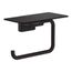 AddStoris Toilet Paper Holder with Shelf (Matte Black), 41772670
