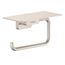 AddStoris Toilet Paper Holder with Shelf (Brushed Nickel), 41772820