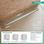 RainDrain Match Trim Zero/ Tile 23-5/8" with Height Adjustable Frame (Brushed Stainless Steel), 56036801