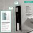 XtraStoris Rock Recessed Toilet Brush Holder with Shelf & Tileable Door (Matte Black), 56060670