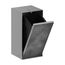 XtraStoris Rock Recessed Trash Bin with Shelf & Tileable Door (Brushed Stainless Steel), 56063800