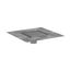 RainDrain Brilliance Point Drain Set 6"x 6" Trim Tileable Rear Cover and Rough (Brushed Stainless Steel), 56134801