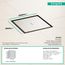 RainDrain Brilliance Point Drain Set 6"x 6" Trim Tileable Rear Cover and Rough (Brushed Stainless Steel), 56134801