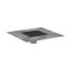 RainDrain Brilliance Point Drain Set 6"x 6" Trim with Height Adjustable Frame and Rough (Brushed Stainless Steel), 56136801