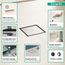 RainDrain Brilliance Point Drain Set 6"x 6" Trim with Height Adjustable Frame and Rough (Brushed Stainless Steel), 56136801