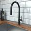 Talis N High Arc Kitchen Faucet, O-Style 2-Spray Pull-Down, 1.75 GPM (Matte Black), 72800671