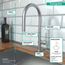 Talis N High Arc Kitchen Faucet, O-Style 2-Spray Pull-Down, 1.75 GPM (Stainless Steel Optic), 72800801