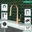 Talis S High Arc Kitchen Faucet, 2-Spray Pull-Down, 1.75 GPM (Brushed Gold Optic), 72813251