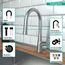 Talis S High Arc Kitchen Faucet, 2-Spray Pull-Down, 1.75 GPM (Stainless Steel Optic), 72813801