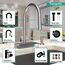 Aquno Select High Arc Kitchen Faucet, 3-Spray Pull-Down, 1.75 GPM (Stainless Steel Optic), 73837801