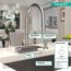 Aquno Select High Arc Kitchen Faucet, 3-Spray Pull-Down, 1.75 GPM (Stainless Steel Optic), 73837801