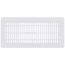 6" x 14" (Wall Opening Size) White Floor Diffuser (421 Series)