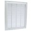 16" X 25" (Wall Opening Size) White Sidewall/Ceiling Return Air Filter Grille (673 Series), 043511