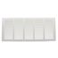 30" x 10" White Baseboard Return Air Grille (657 Series)