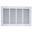 20" x 12" (Wall Opening Size) Bright White Sidewall/Ceiling Return Air Filter Grille, 1/3" Fin Spacing (659 Series)
